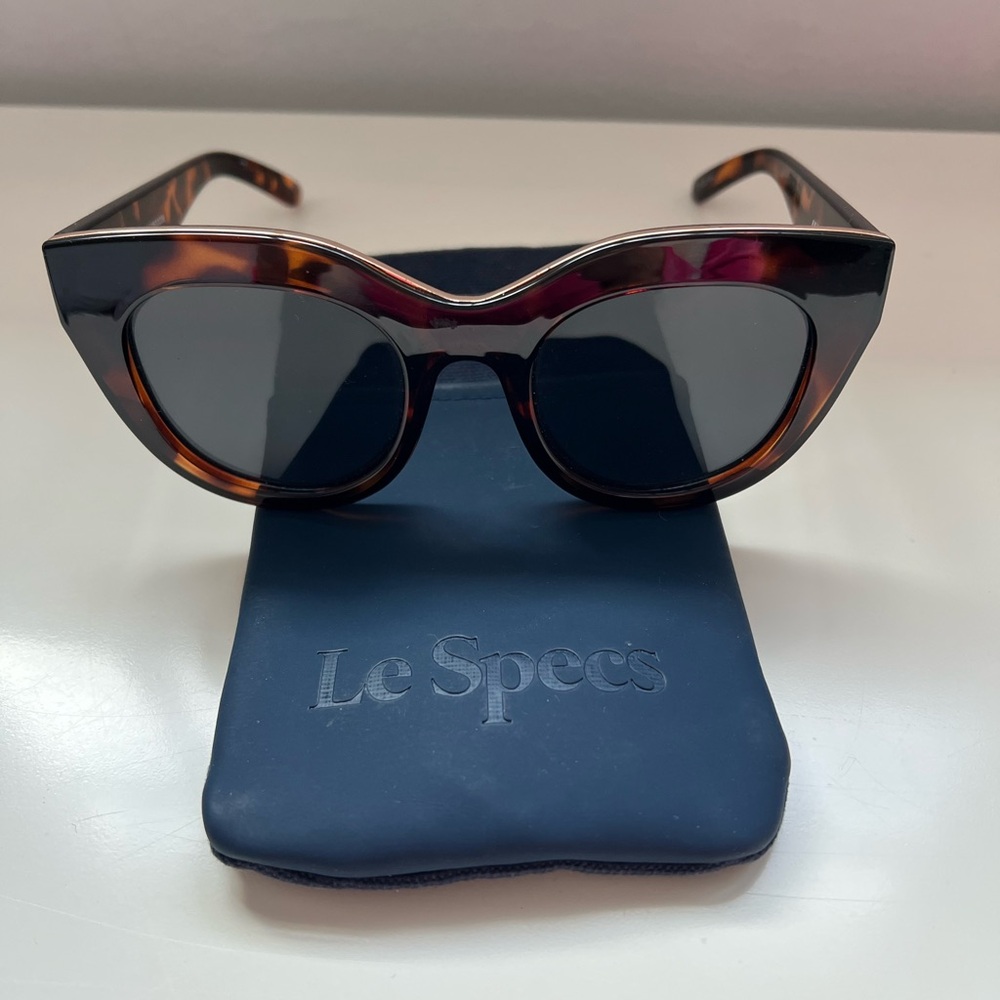 Le Specs Air Heart Tortoise Cat-Eye Sunglasses